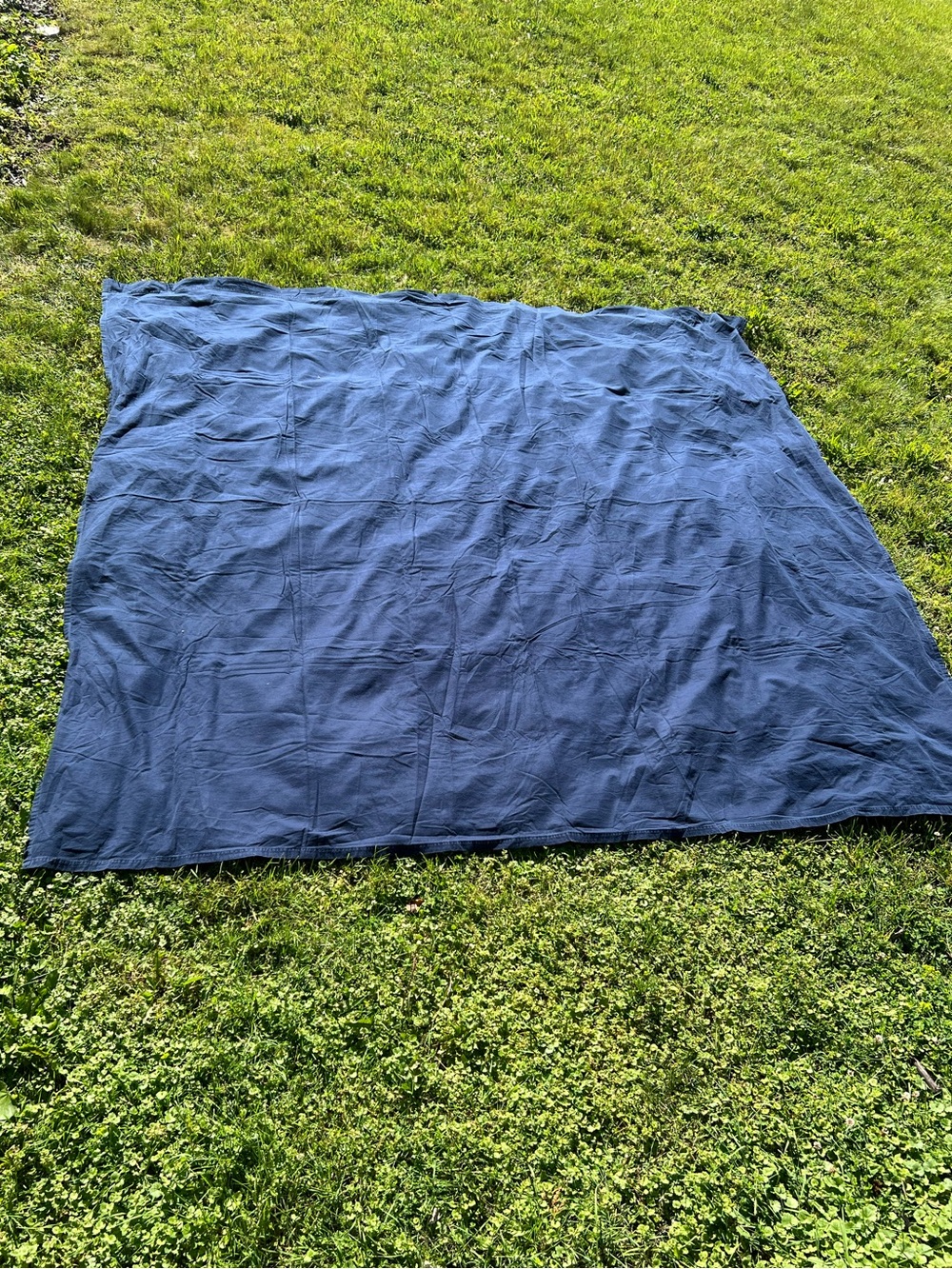 King Top Sheet Franco Cotton Flannel Navy Blue